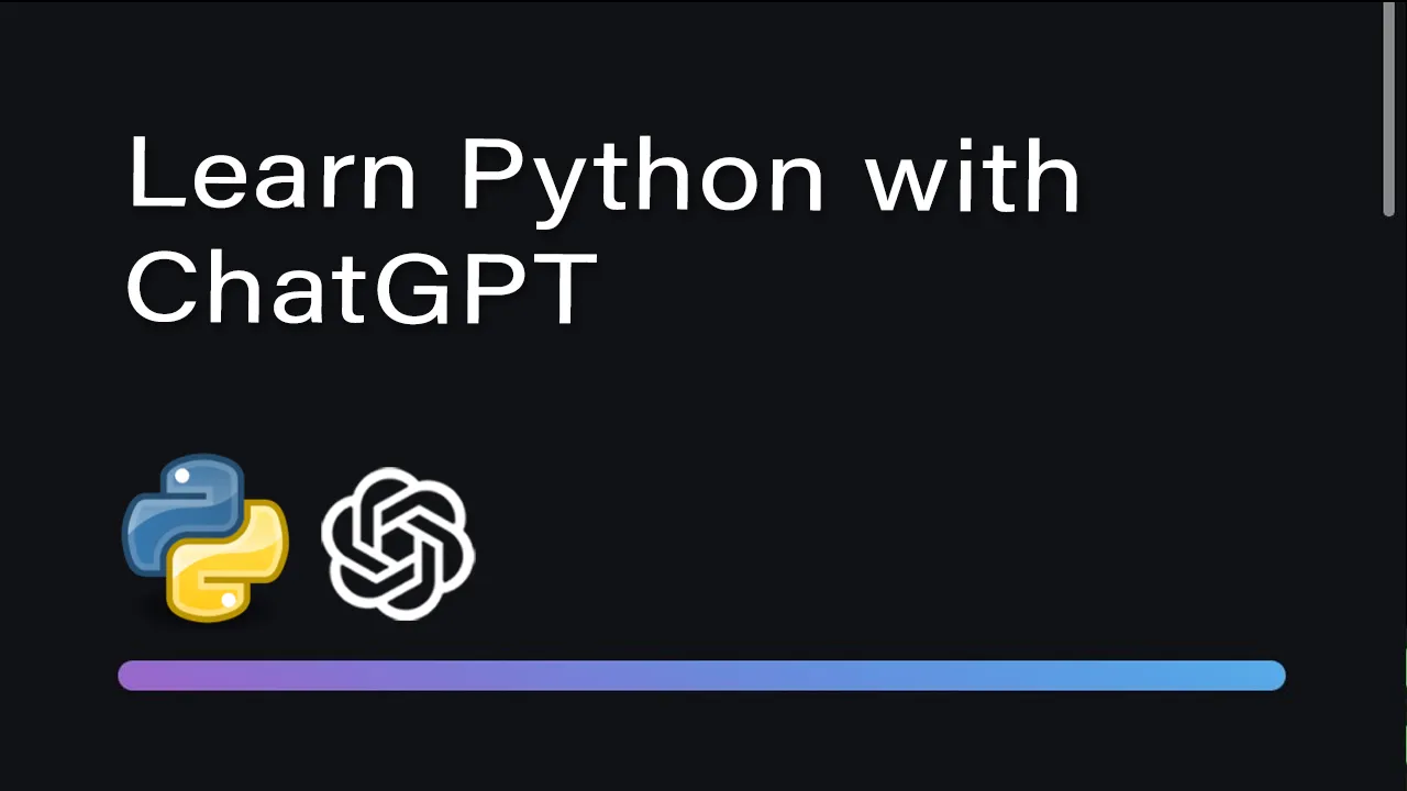 How to Use ChatGPT's Conversational Nature To Learn Python