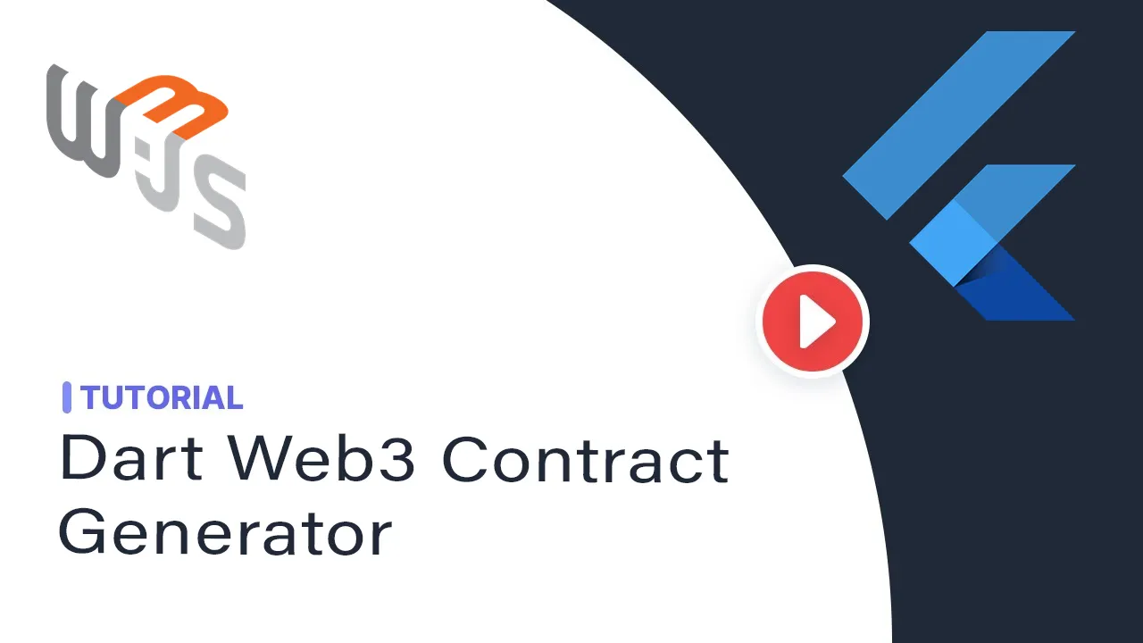 Dart Codegen Module for Generating Classes to Represent Web3 Contracts