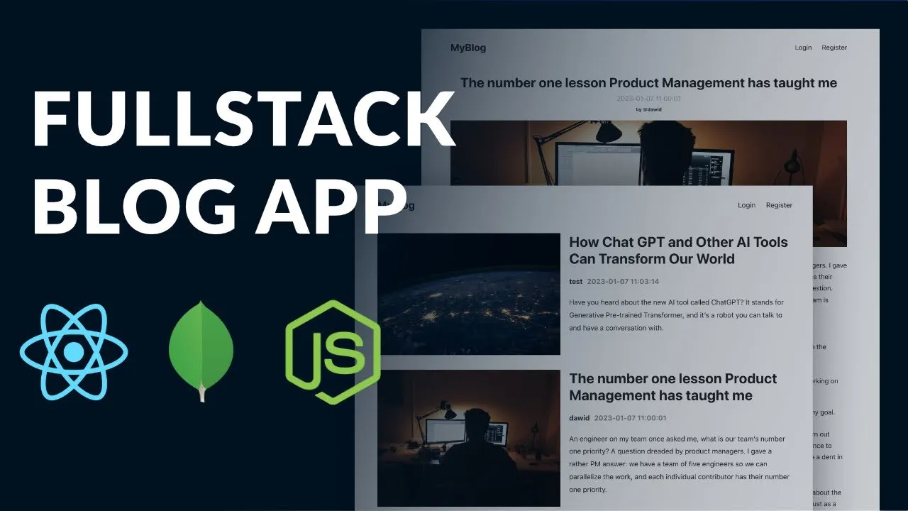 Build a Fullstack Blog App using MERN 