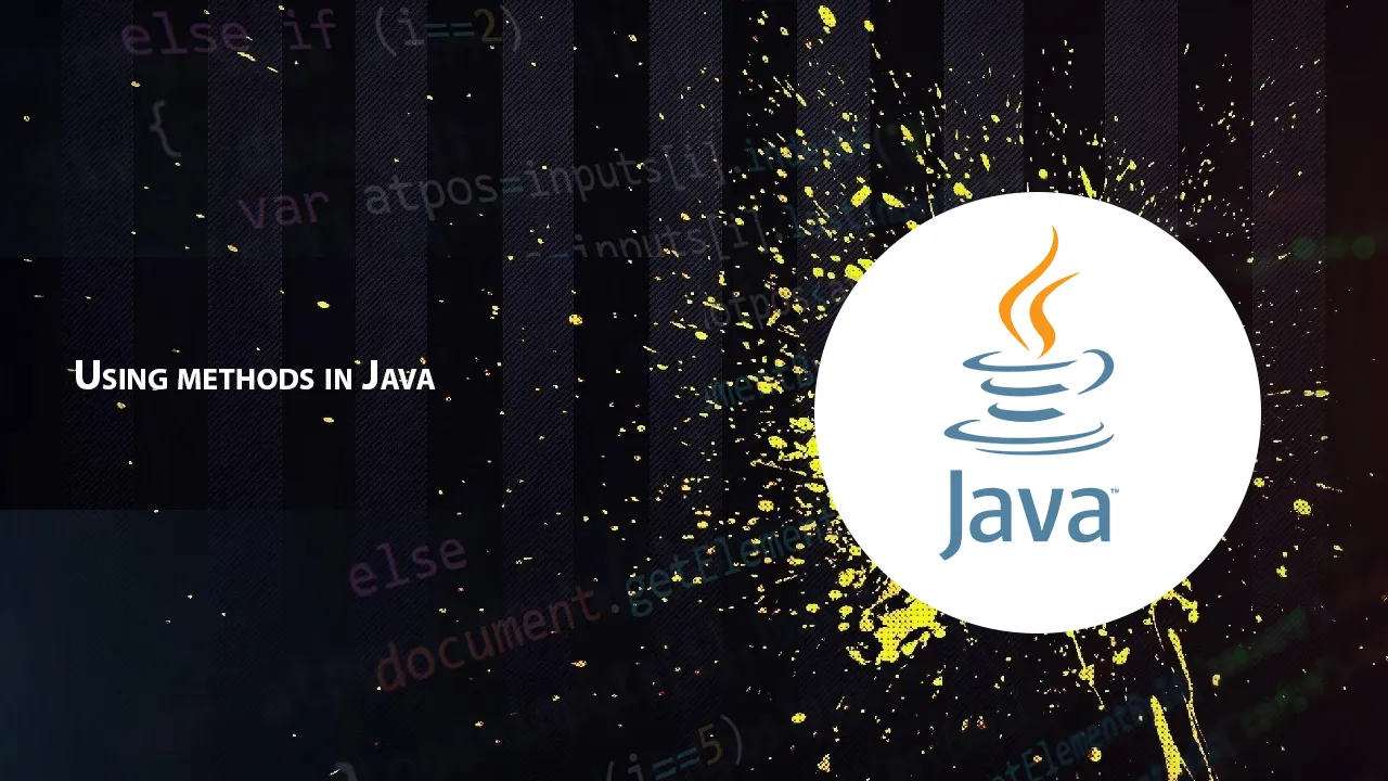 Using methods in Java