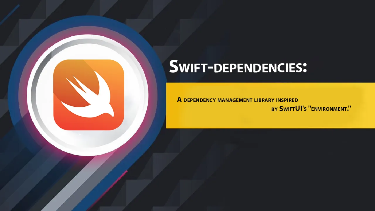 A dependency management library inspired by SwiftUI's "environment."
