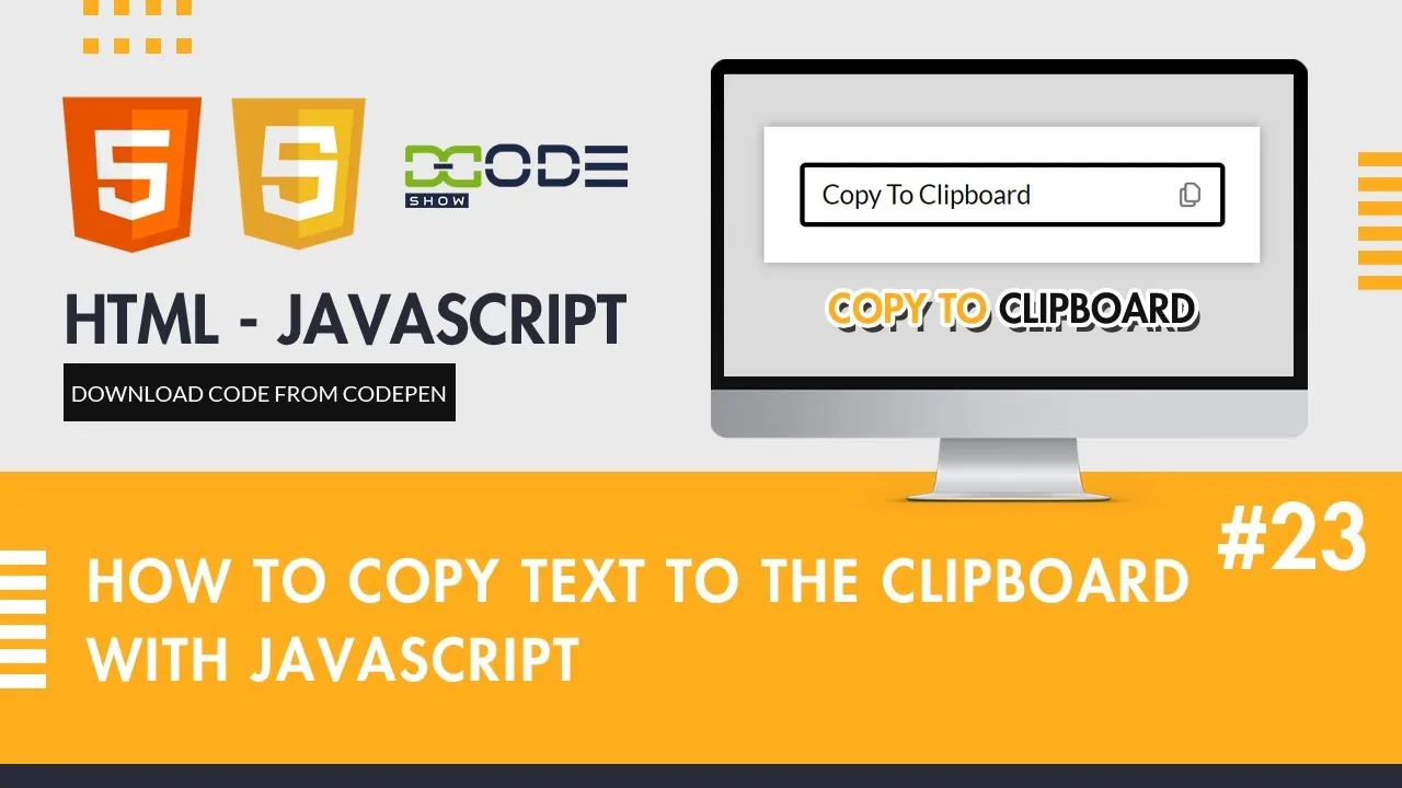 How to Copy Text to the Clipboard with JavaScript | Copy to Clipboard