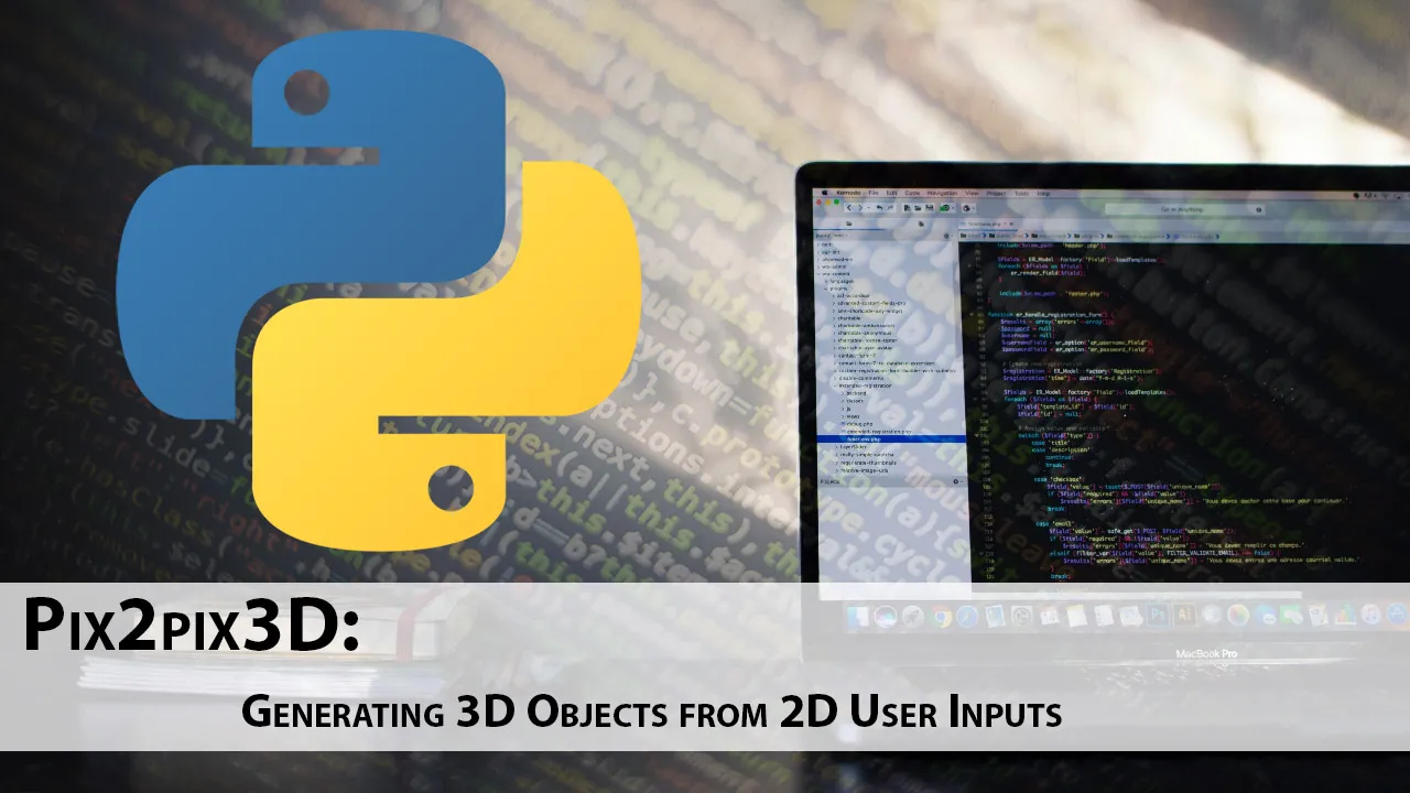 Pix2pix3D: Generating 3D Objects from 2D User Inputs