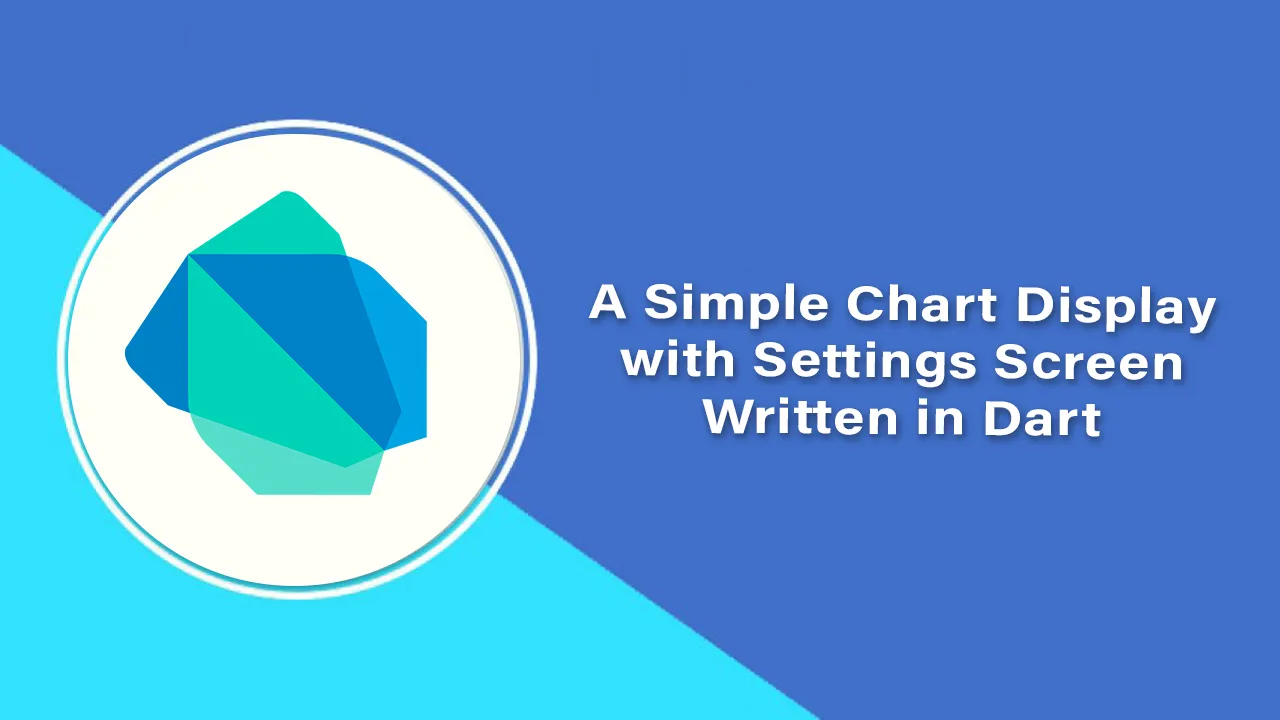 A Simple Chart Display with Settings Screen Written in Dart