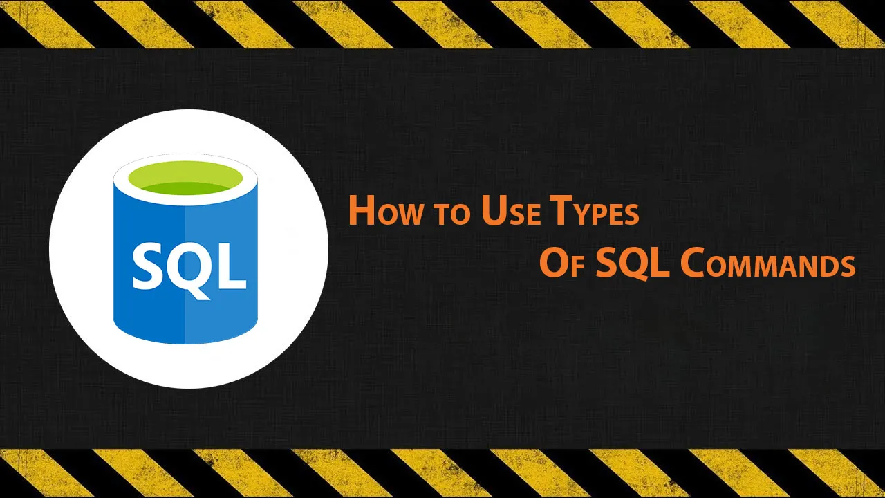 How to Use Types Of SQL Commands