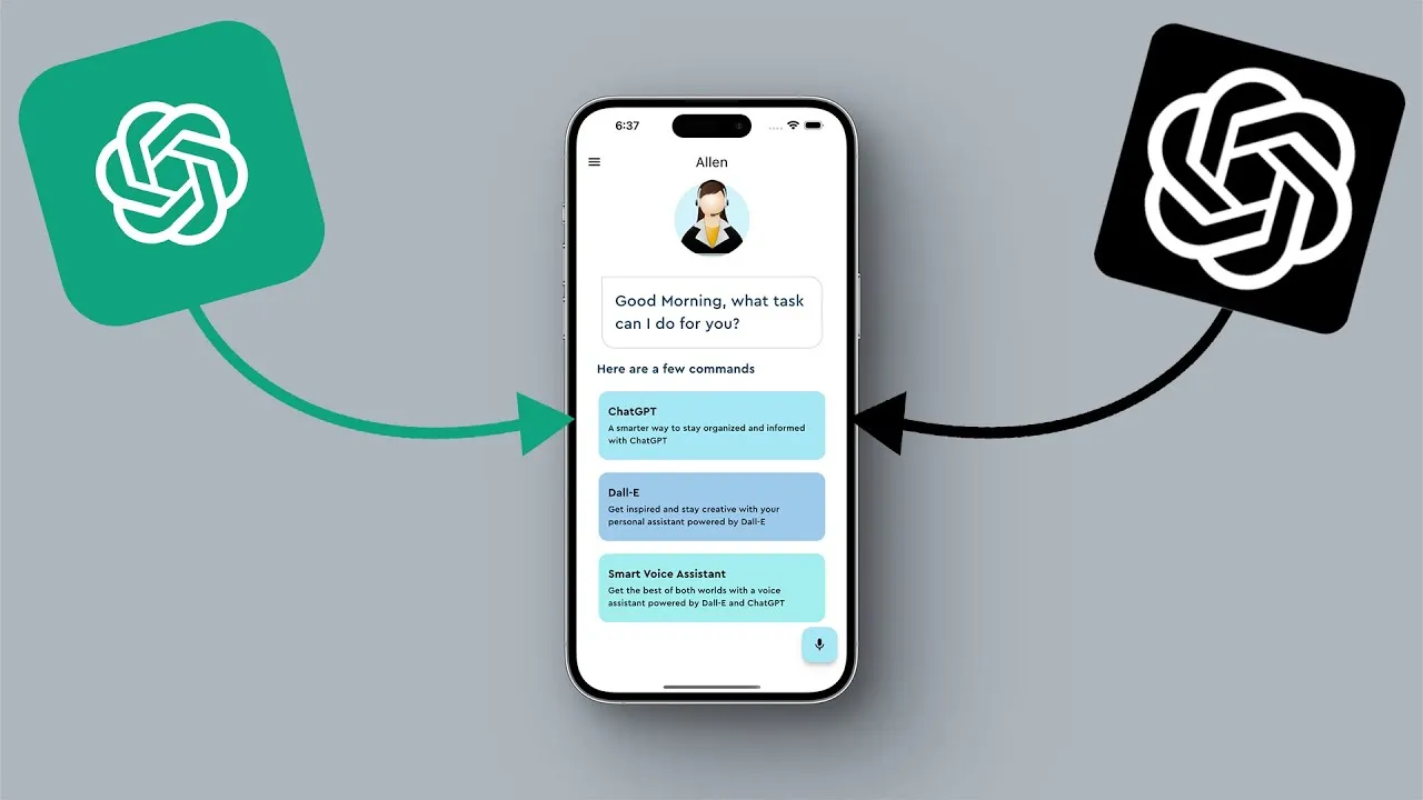 Build a Flutter Voice Assistant App with ChatGPT & Dall-E AI Image Generation 