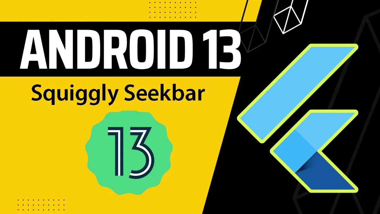 Flutter Rebuild of The Squiggly Seekbar Introduced In Android 13