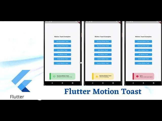 A Beautiful Designed toast with animations for Flutter