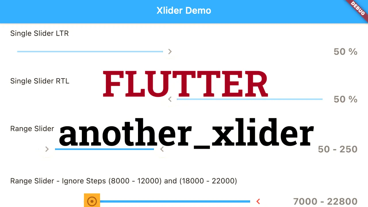 A Material Design Slider/Range Slider, Horizontal/Vertical For Flutter