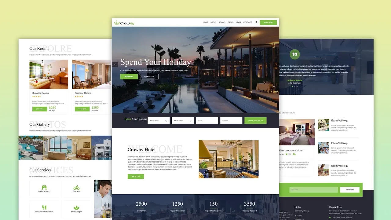 How to Make Hotel  Booking Website with  HTML CSS and Javascript