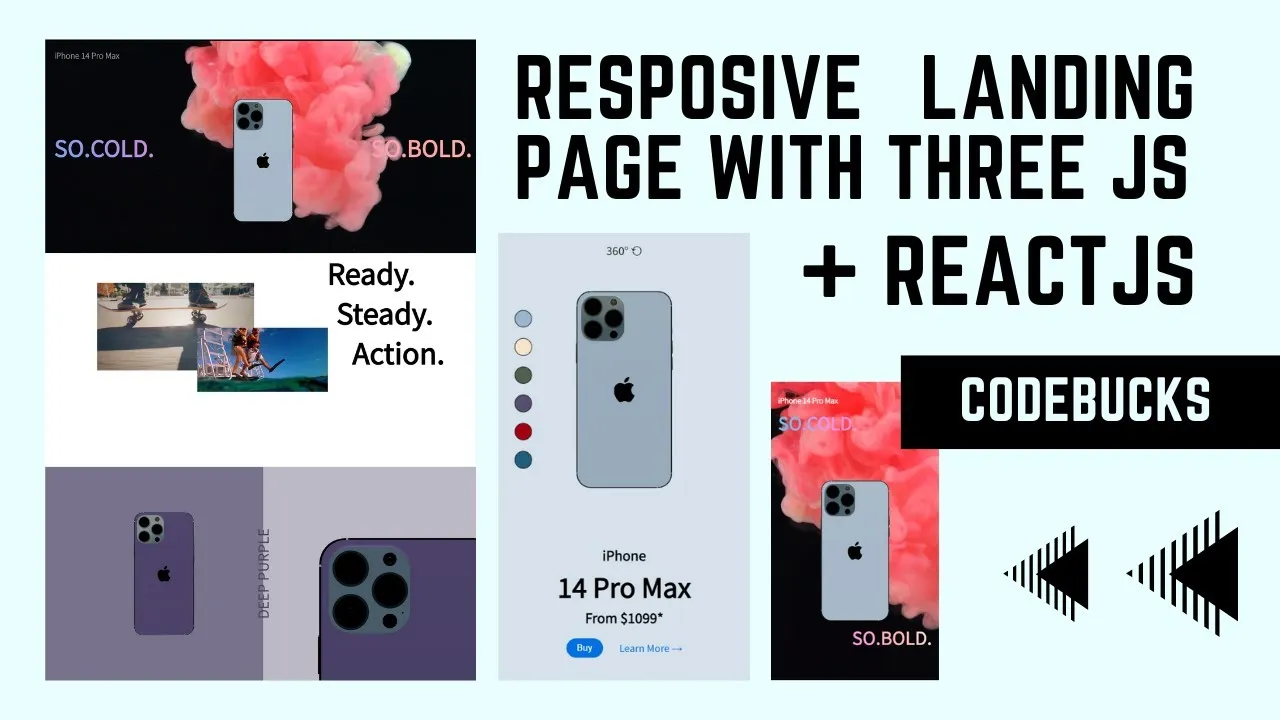 Create a Stunning 3D iPhone Landing Page with ReactJS, ThreeJS and GSAP