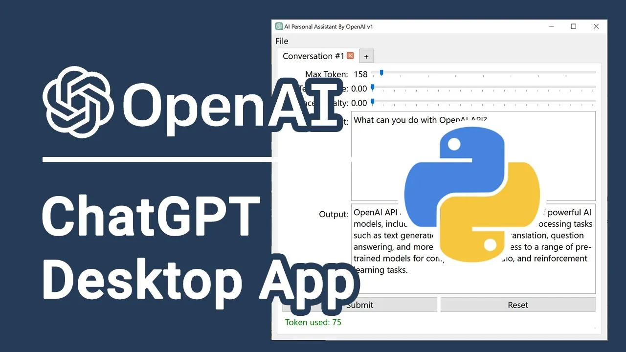 Build an AI Assistant Python GUI App With OpenAI API And Python | Full ...