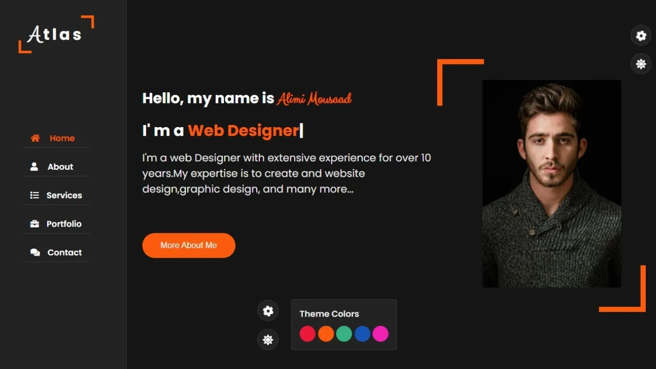 Build A Responsive Personal Portfolio Website Using HTML CSS & JavaScript