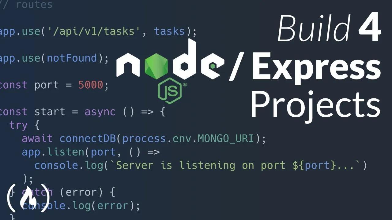Learn Node.js / Express by Building 4 Projects