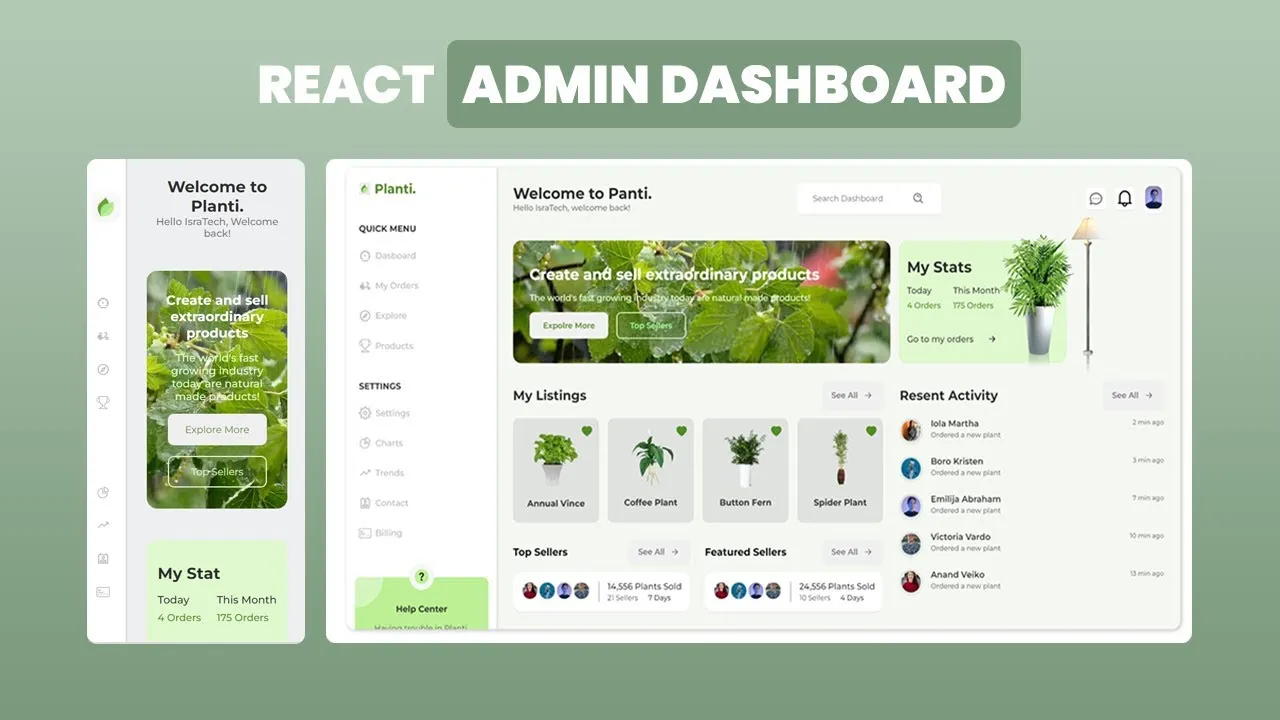 Build a Responsive Admin Dashboard with ReactJS