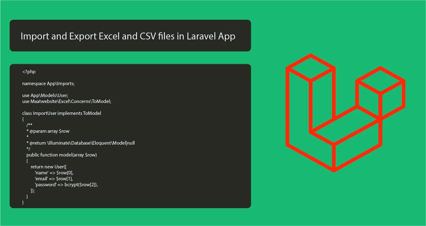Import And Export Excel And Csv Files In Laravel App 5495