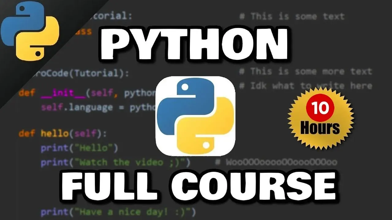 Learn Python for Beginners - Full Course