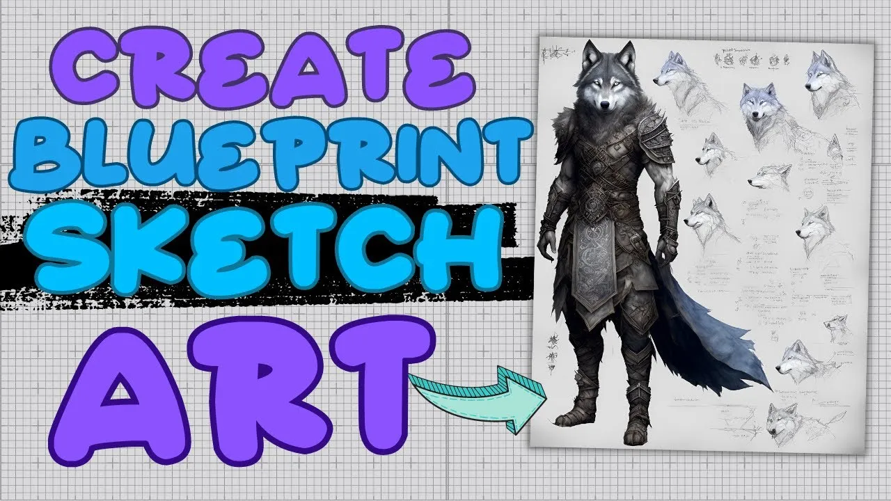 How to Create Insane Ai Blueprint Sketch Art using Leonardo (Leonardo.ai Tutorial)