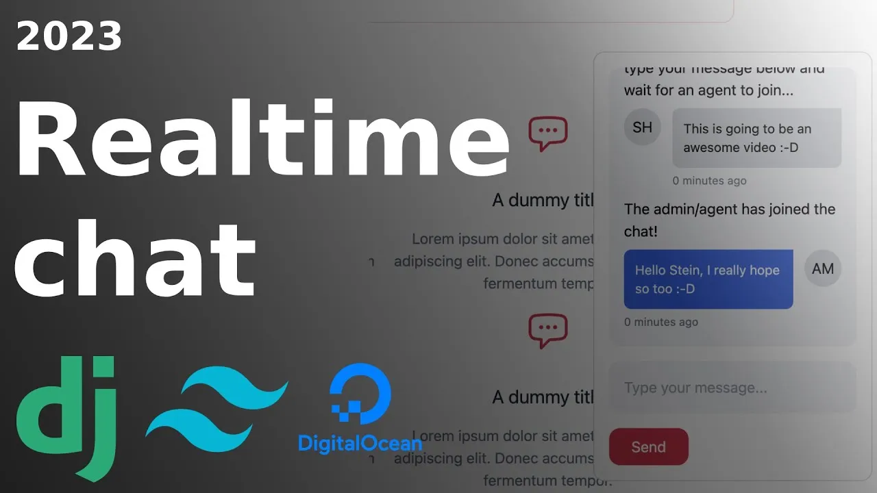 Build A Real Time Chat Website Using Django, Channels, Tailwind And ...