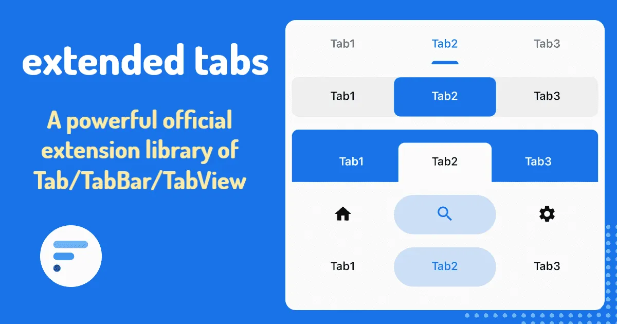 A Powerful Official Extension Library Of Tab/TabBar/TabView In Flutter