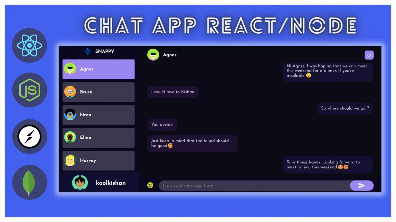 socket io node js chat app