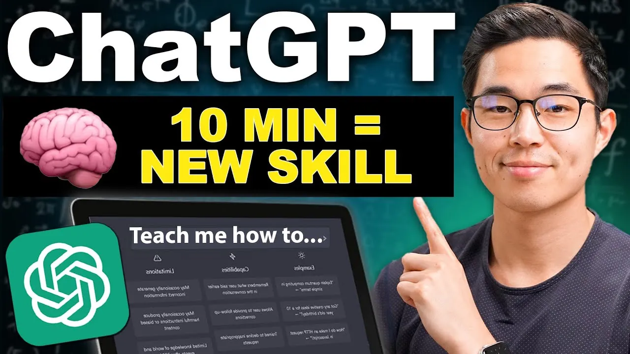 Using ChatGPT To Learn ANY Skill Quickly - ChatGPT Tutorial