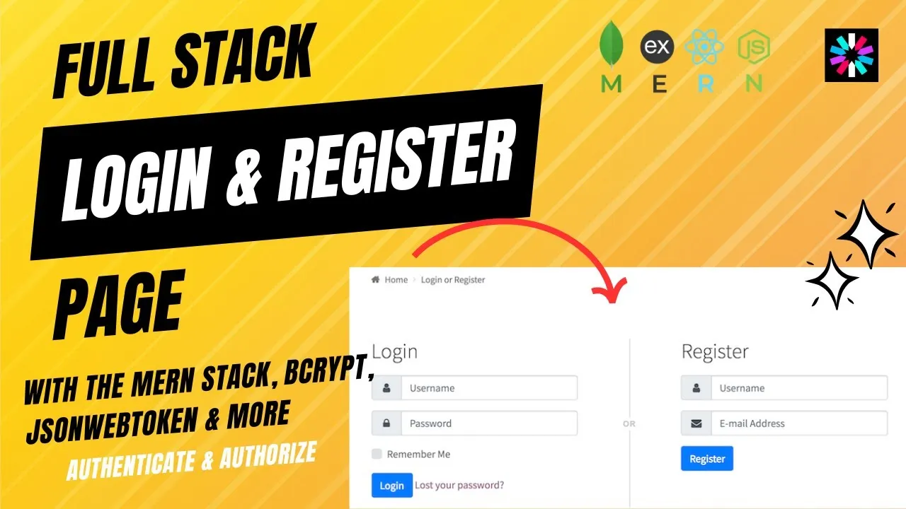 Build a Full-Stack Login and Registration Page with MERN