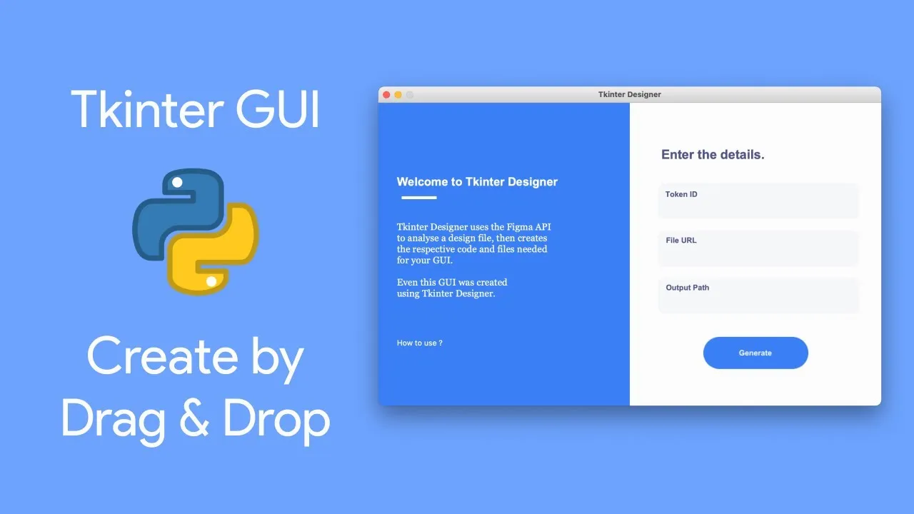 How to Create Beautiful Python GUIs with Drag and Drop