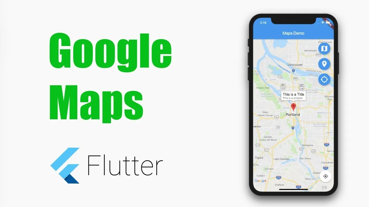 A Flutter Plugin For Integrating Google Maps In IOS And Android Apps