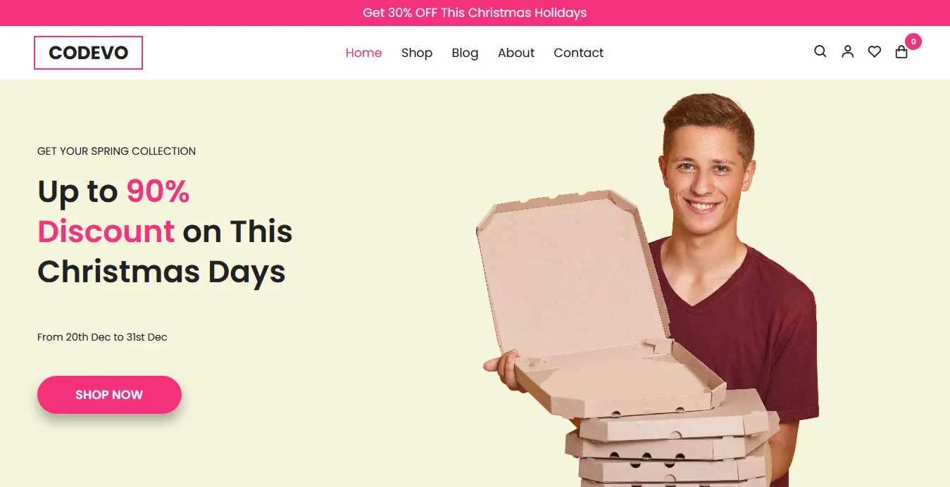 Responsive Ecommerce Website Using HTML CSS JAVASCRIPT