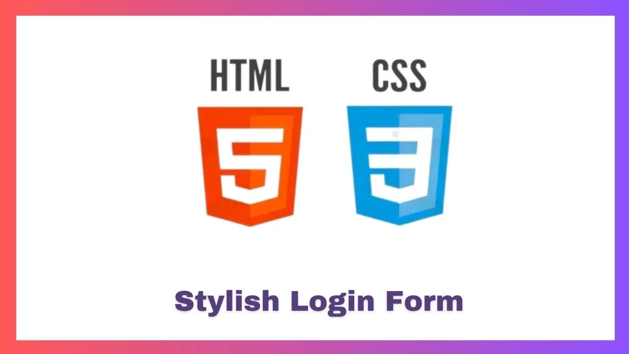 Create a Stylish Login Form with HTML and CSS