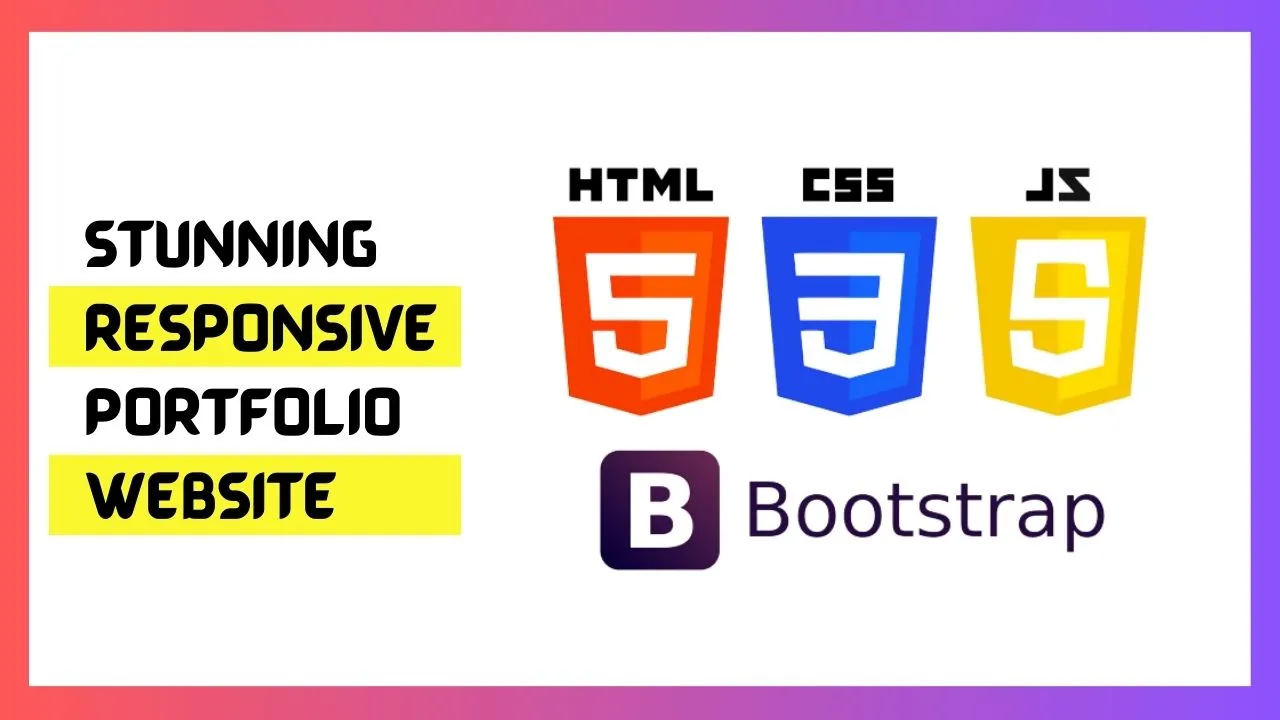 Stunning Responsive Portfolio Website with HTML, CSS, JS & Bootstrap