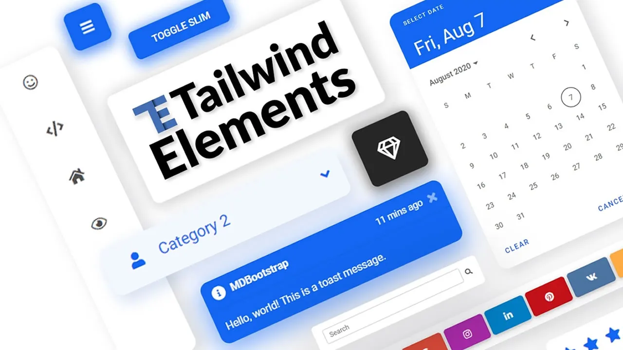 Tailwind Elements: Collection of Tailwind Components, Sections and Templates