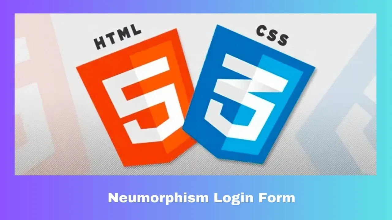 Create Neumorphism Login Form with HTML and CSS
