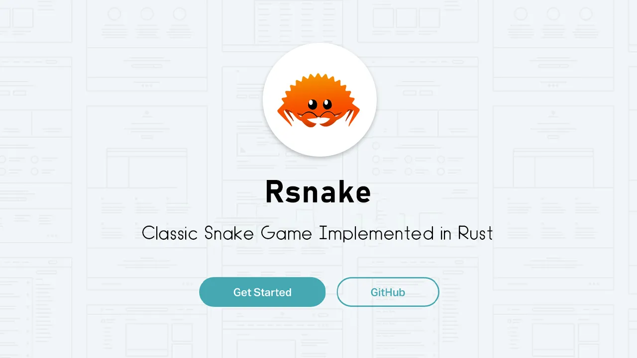 Rsnake: Classic Snake Game Implemented in Rust
