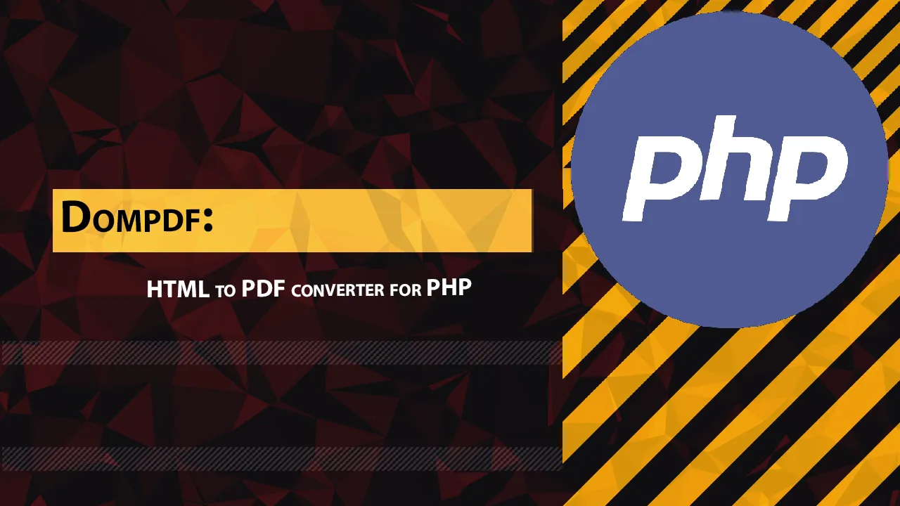 Dompdf Html To Pdf Converter For Php