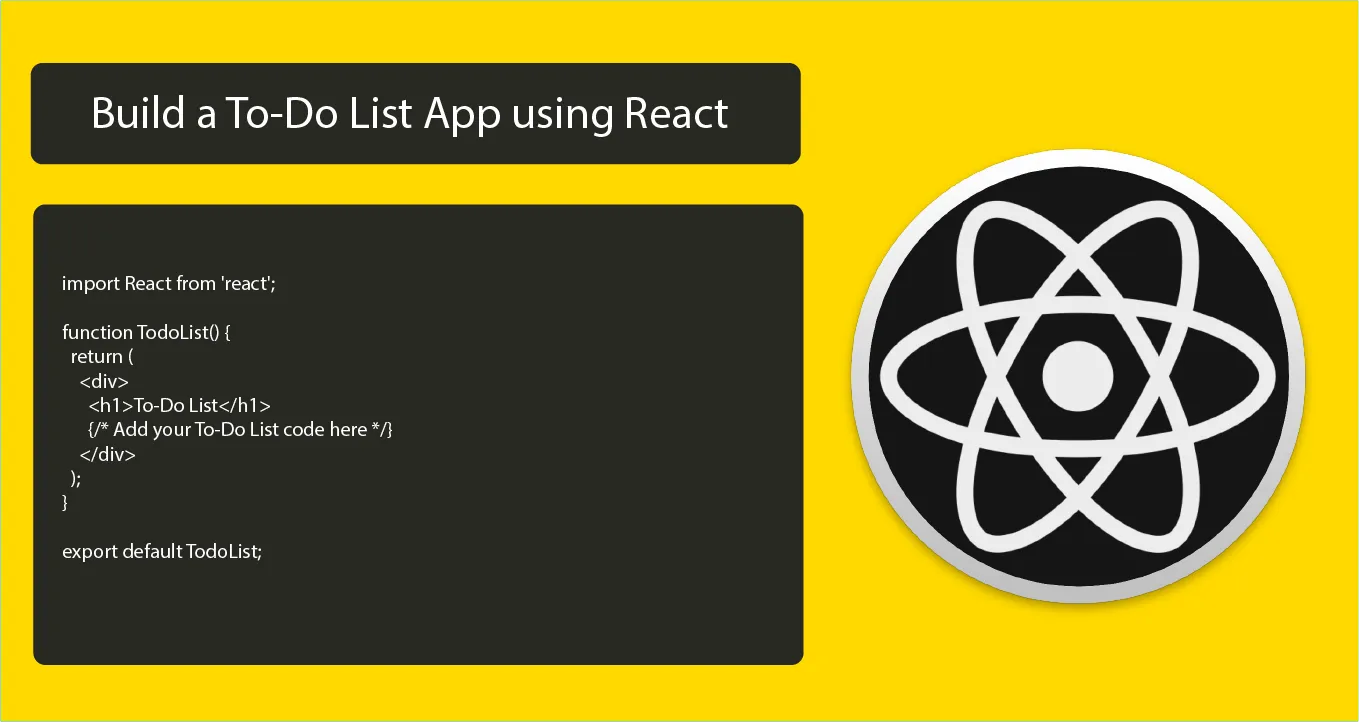 Build A To-Do List App Using React Step By Step