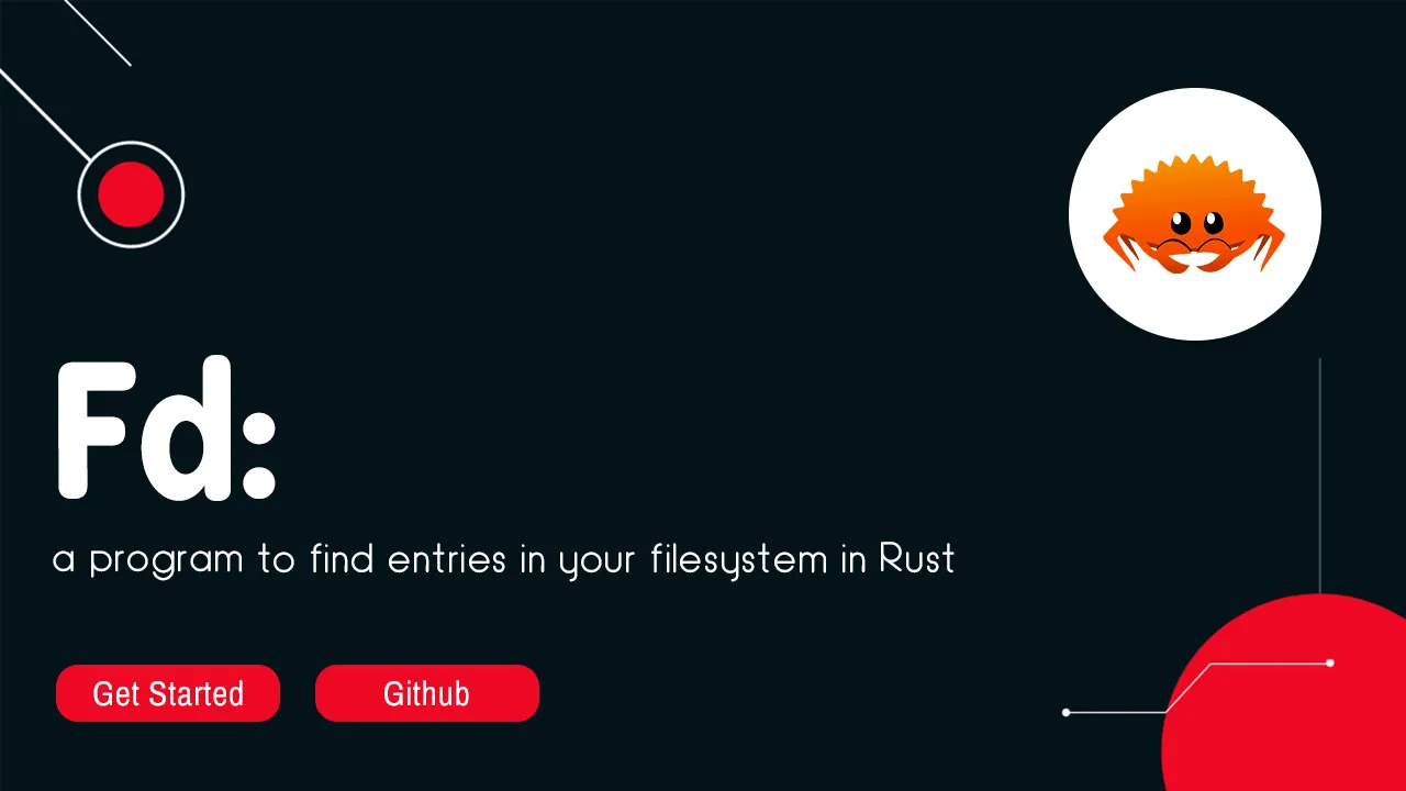sharkdp Fd: a program to find entries in your filesystem in Rust