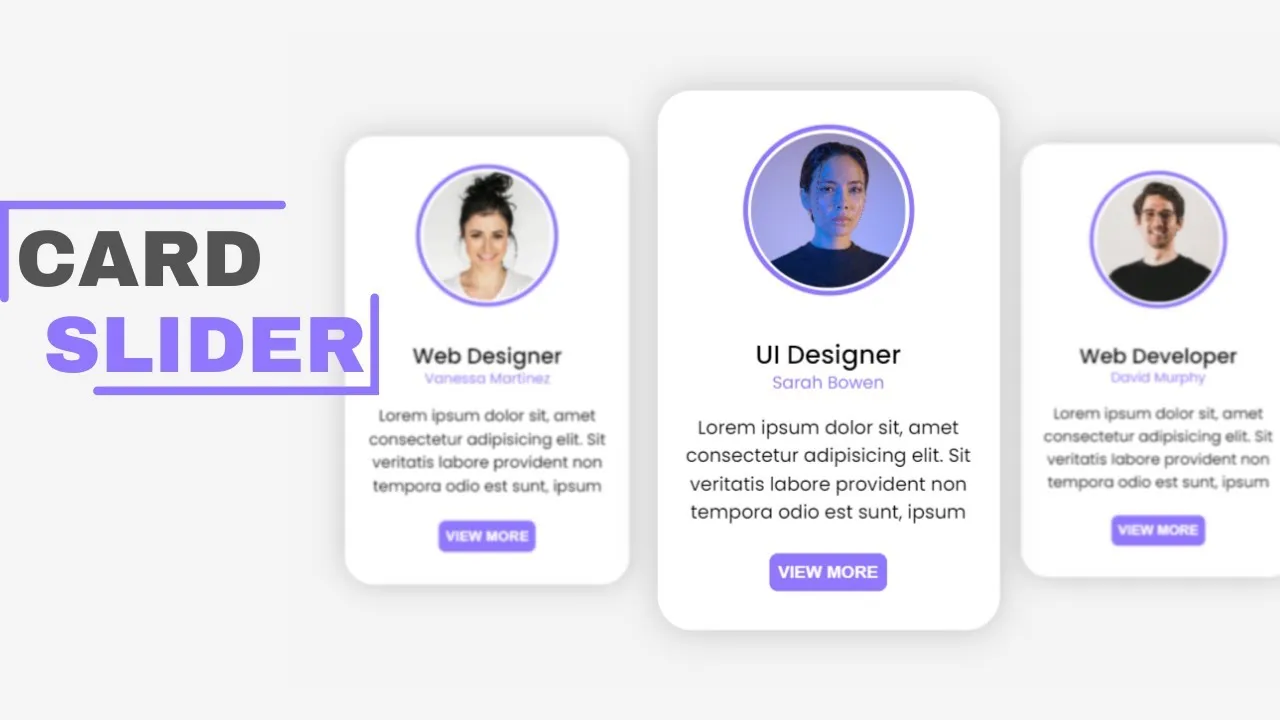 Create a Card Slider with HTML, CSS and Swiper.js