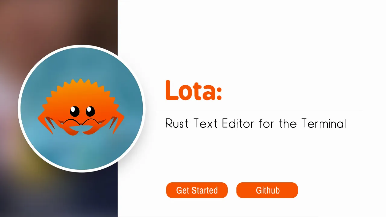 Lota: Rust Text Editor for the Terminal