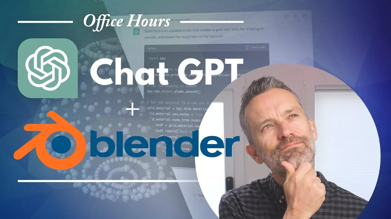 How To Use ChatGPT To Create 3D Models In Blender (ChatGPT & Blender)