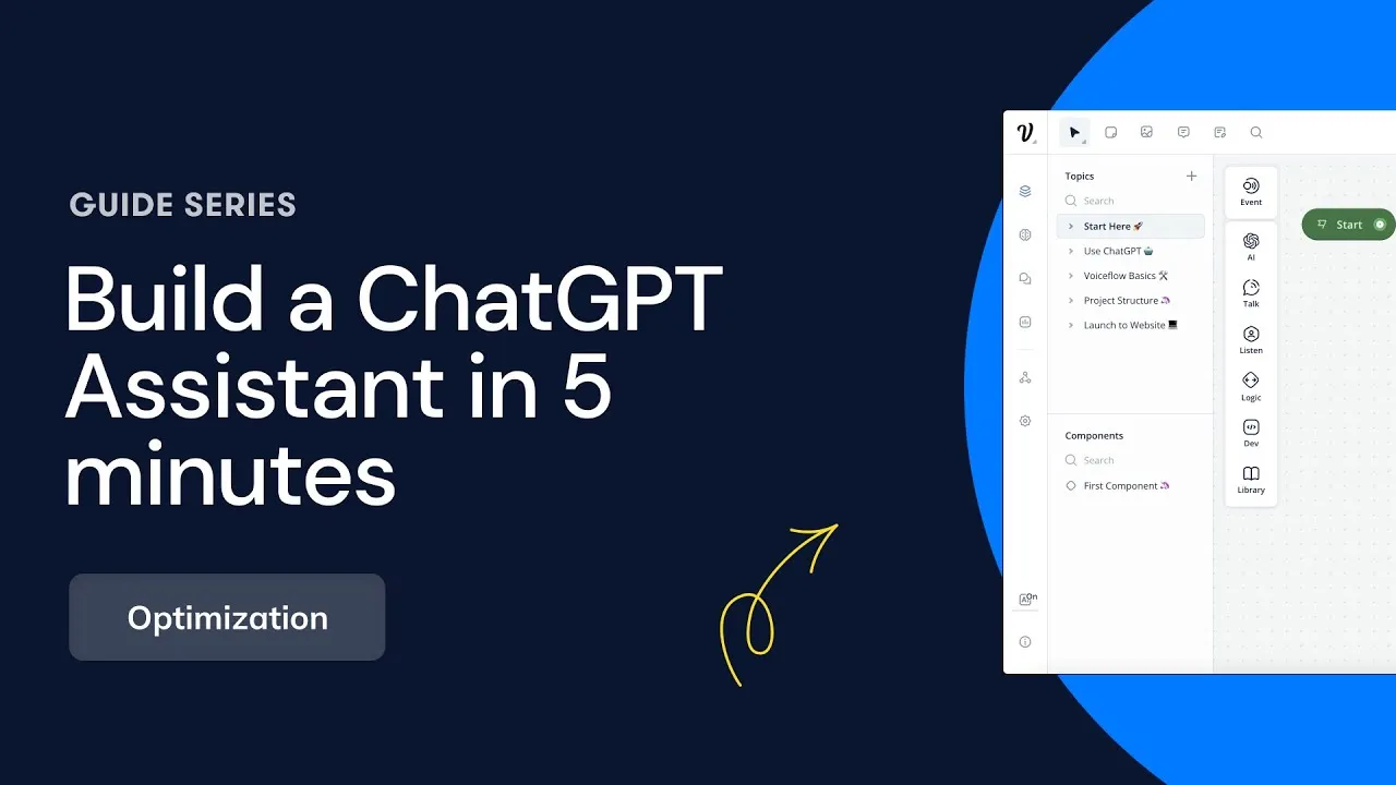 Building a ChatGPT Powered AI Assistant in 5 minutes with Voiceflow