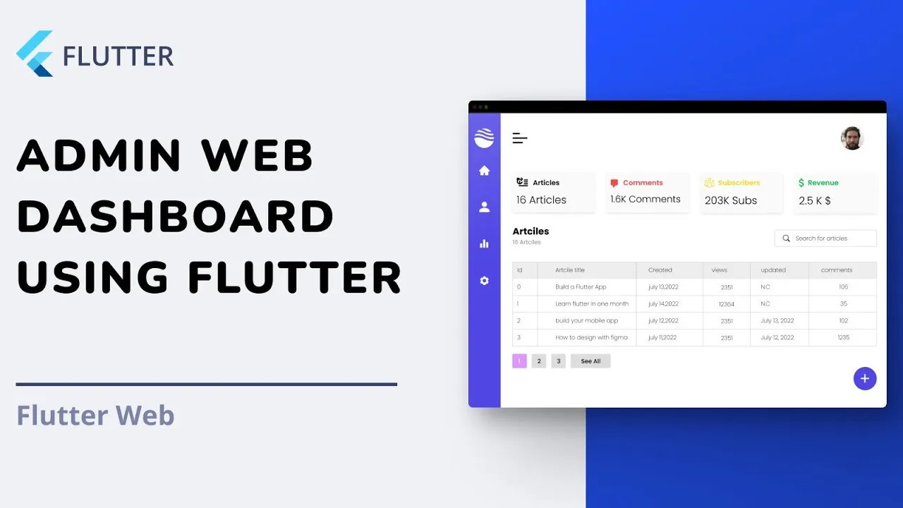 How to Build a Web Admin Dashboard using Flutter