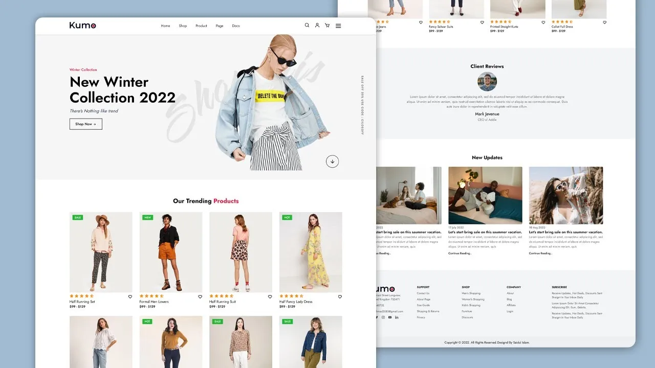 E Commerce Website Using Html Css Javascript Source Code