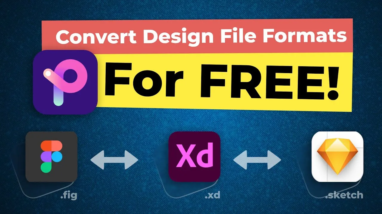 Convert Figma to Adobe Xd/Sketch or vice versa for FREE