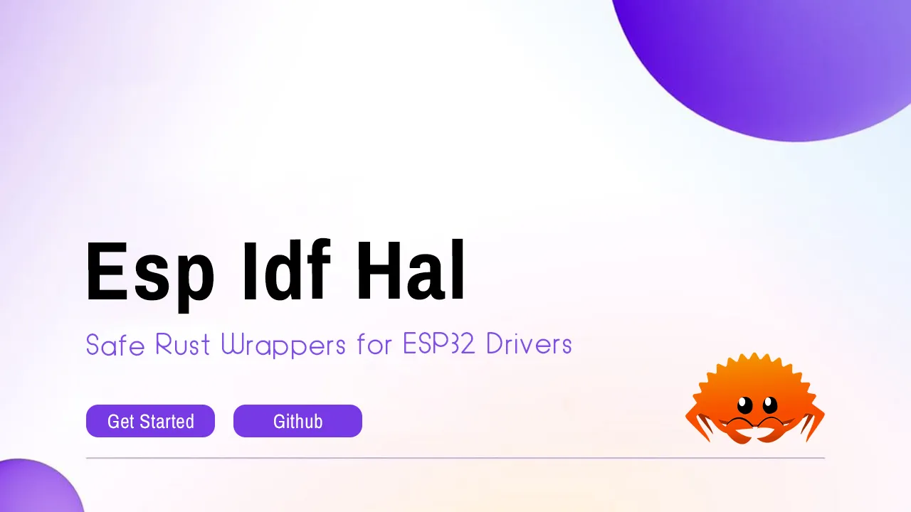 Esp Idf Hal: Safe Rust Wrappers for ESP32 Drivers