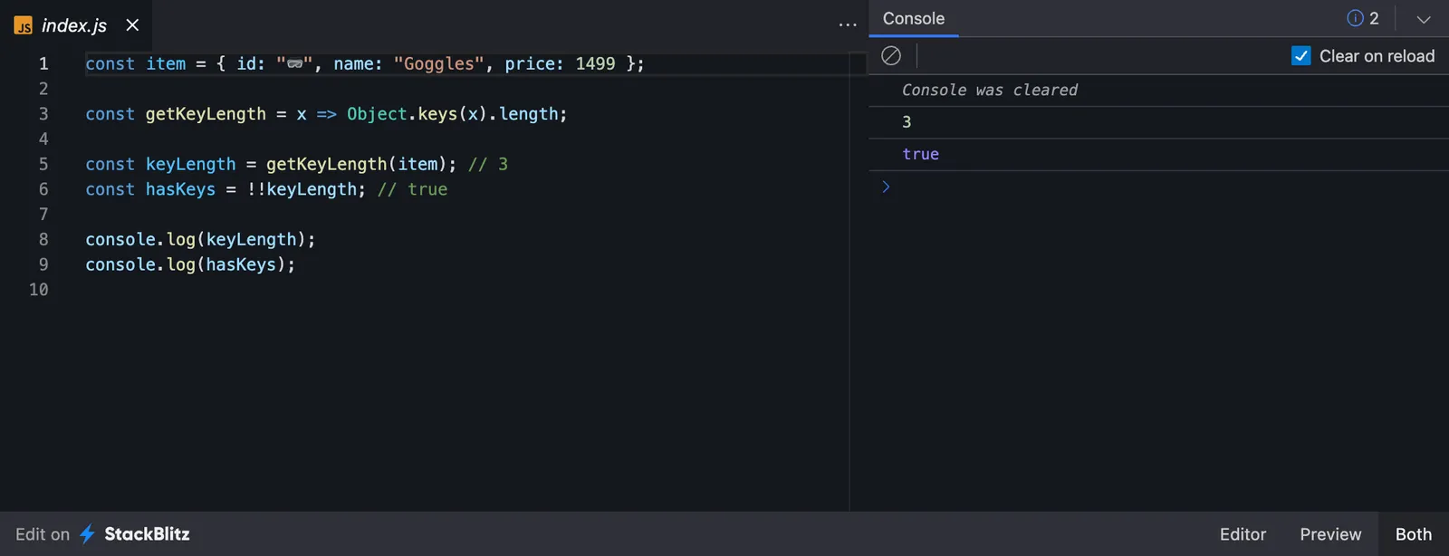 Checking for Empty Keys in JavaScript Objects