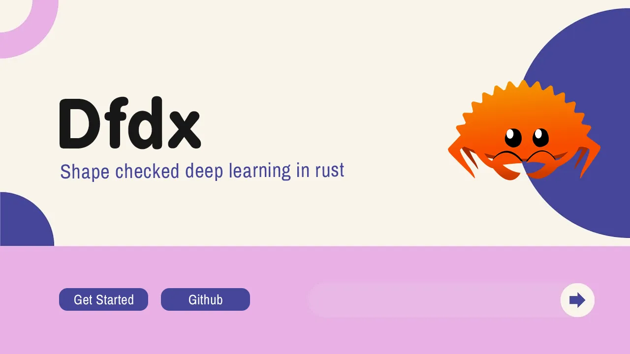 Rust deep learning library with shape checking: dfdx