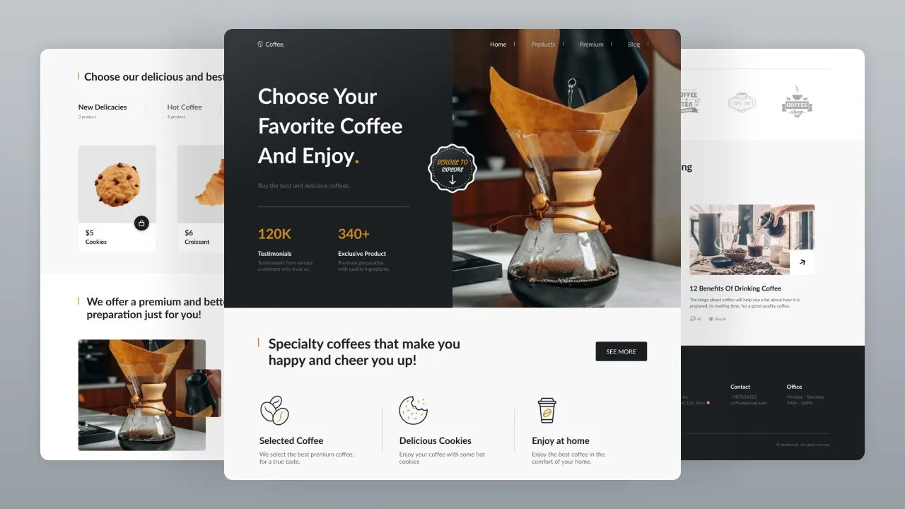 Build A Responsive Coffee Shop Website With HTML, CSS, And JavaScript