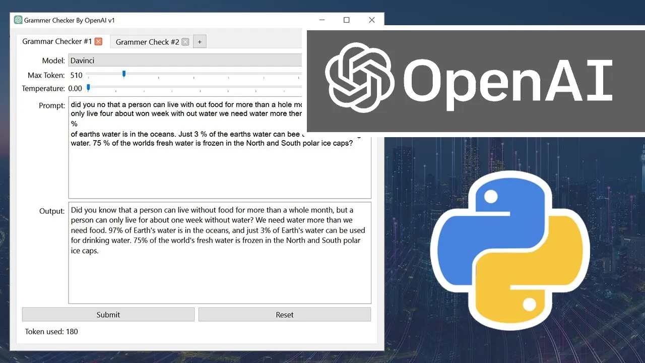 How to Create A Professional Grammar Check GUI App with OpenAI GPT API